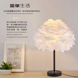 北欧装饰卧室结婚房床头柜网红ins少女创意浪漫温馨灯具