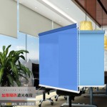 遮阳卷帘板房窗帘办公室防晒车间仓库升降帘遮光手动电动加印logo