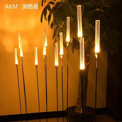 LED发光芦苇灯户外防水庭院灯公园景区亮化景观灯太阳能草坪灯