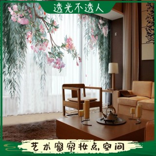 窗帘2021年新款新品漂亮好看的公主风透光不透人纱帘卧室客厅