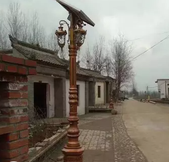 批发户外景观仿古路灯 高杆太阳能别墅公园路灯