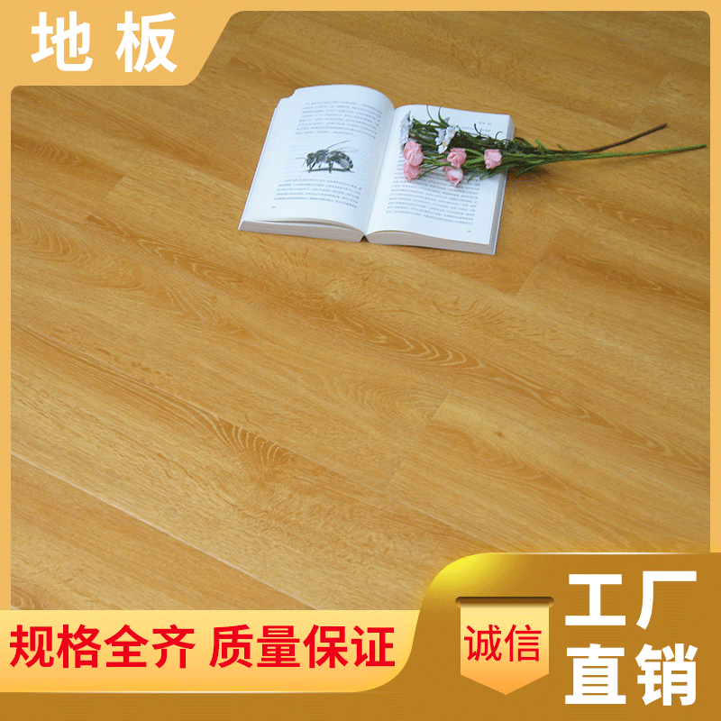 强化木地板 复合8mm10mm12mm封蜡E1级耐磨防潮北欧风上门安装