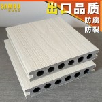 庭院别墅泳池高端二代共挤塑木地板户外空心实心防腐长条木塑地板